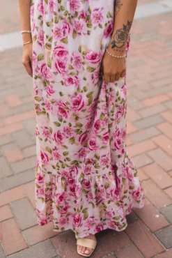 Tulip Maxi Dress V-Neck Romantic Blossom