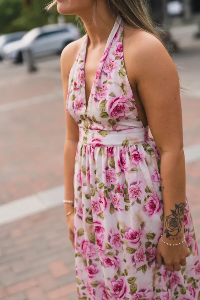 Tulip Maxi Dress V-Neck Romantic Blossom