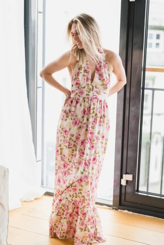 Tulip Maxi Dress V-Neck Romantic Blossom