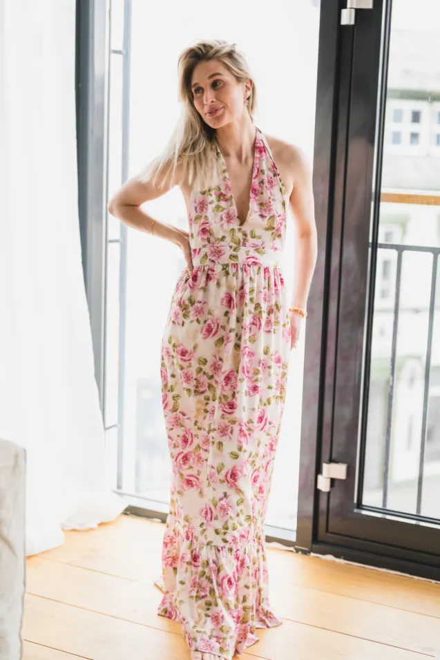 Tulip Maxi Dress V-Neck Romantic Blossom