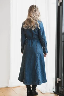 Turo Alena Shirt Dress Mid Blue Wash