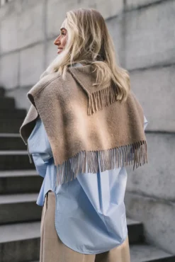 Turtla Scarf Grey Brown Melange