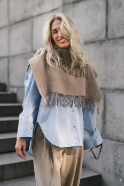 Turtla Scarf Grey Brown Melange