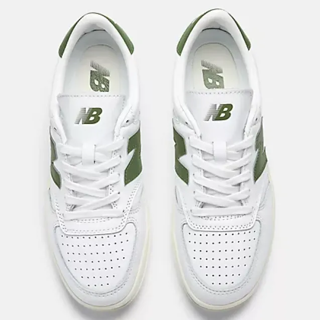 T500 White With Dark Alpine Green