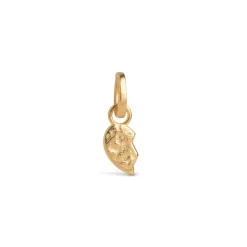 Twin Heart Charm Left Gold