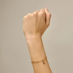 Twin Heart Charm Right Gold