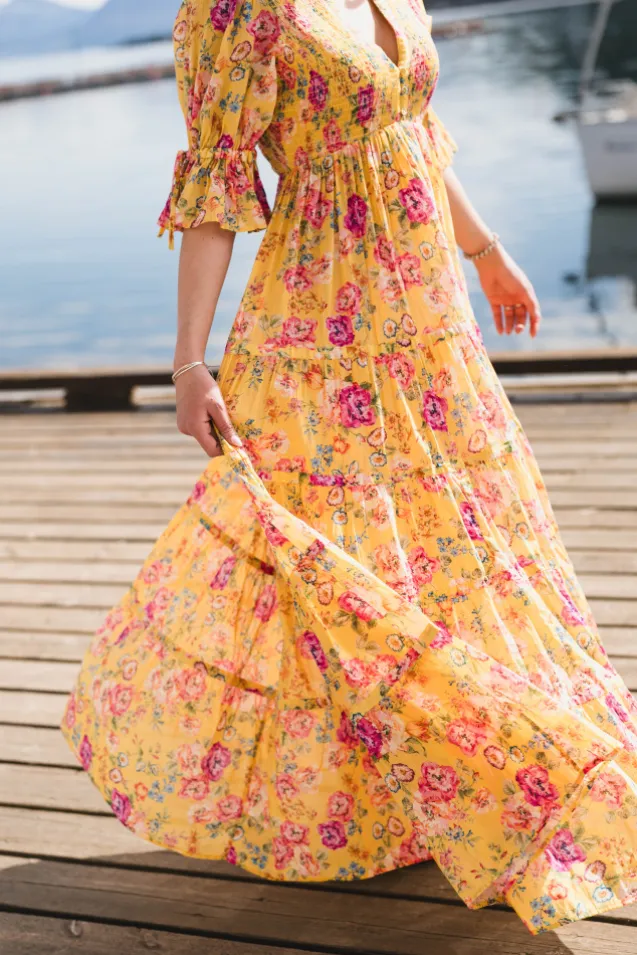 Twisted Maxi Dress Daylight Blossom