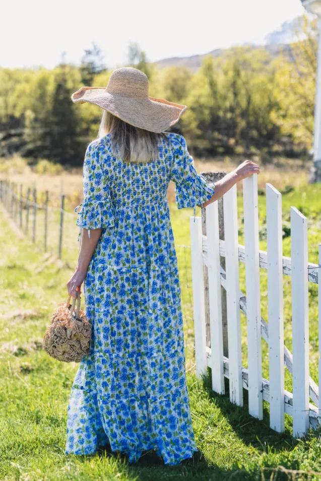 Twisted Maxi Dress Peonies