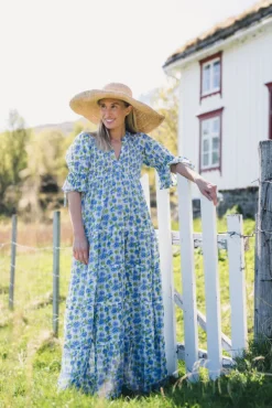 Twisted Maxi Dress Peonies