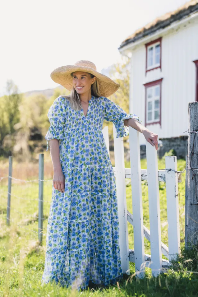 Twisted Maxi Dress Peonies