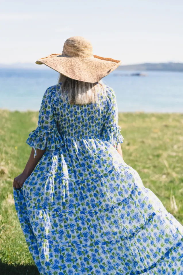 Twisted Maxi Dress Peonies