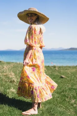 Twisted Midi Dress Daylight Blossom