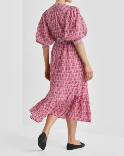 Twisted Midi Dress Wildflowers