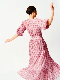 Twisted Midi Dress Wildflowers