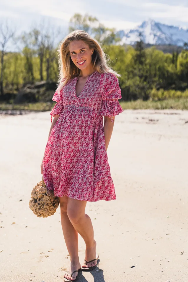 Twisted Mini Dress Wildflowers