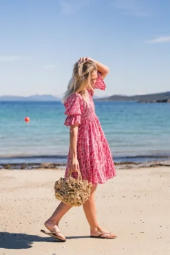 Twisted Mini Dress Wildflowers