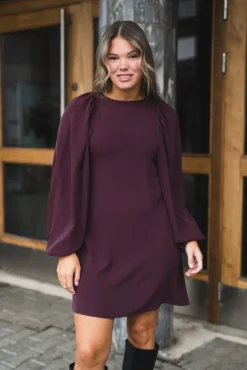 Valeria Crepe Dark Burgundy