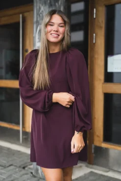 Valeria Crepe Dark Burgundy