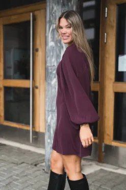 Valeria Crepe Dark Burgundy