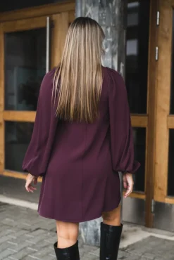 Valeria Crepe Dark Burgundy