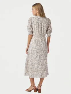 Valley Structure Flower Dress Offwhite