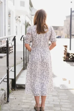Valley Structure Flower Dress Offwhite