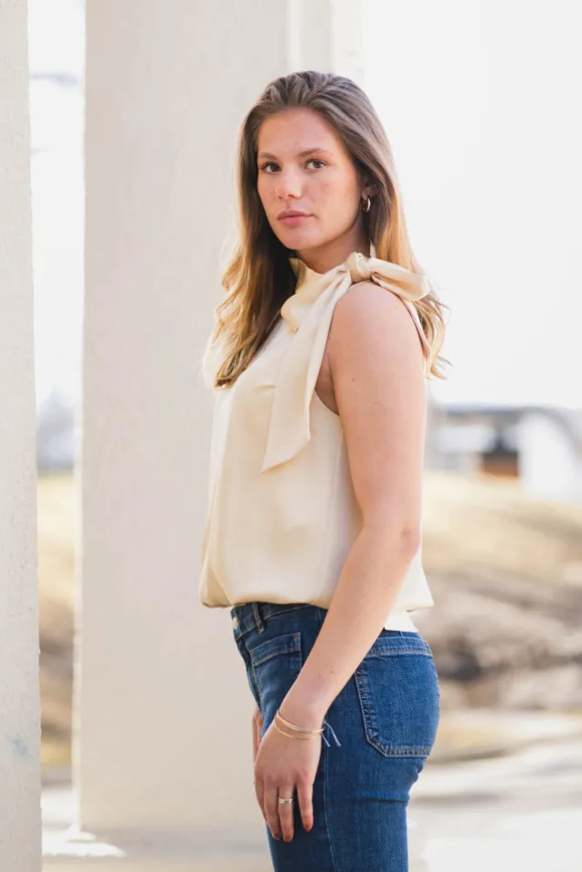 Veda Heavy Sateen Top Light Yellow
