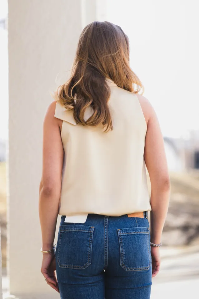 Veda Heavy Sateen Top Light Yellow