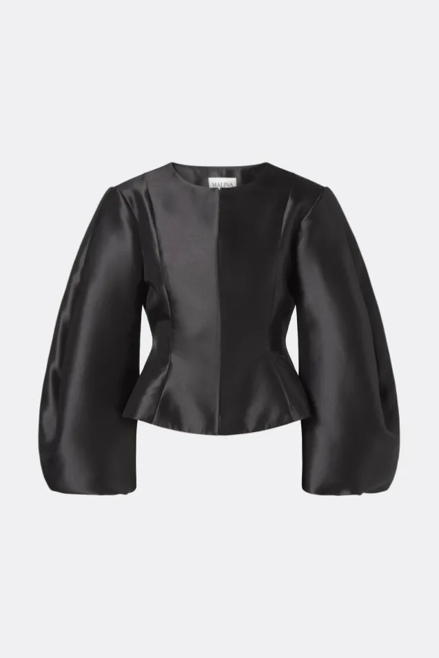 Vendela Balloon Sleeve Blouse Black