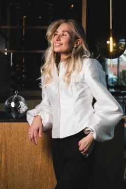 Vendela Balloon Sleeve Blouse Ivory