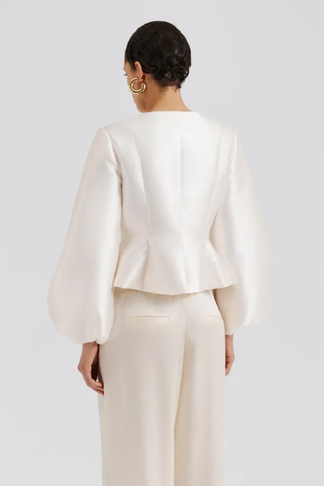 Vendela Balloon Sleeve Blouse Ivory