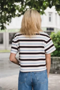 Vennera Triple Stripe Polo Tee Grey