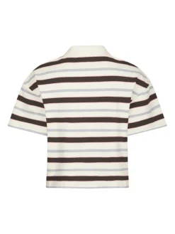 Vennera Triple Stripe Polo Tee Grey