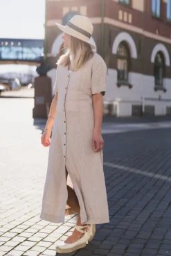 Viana Ginia 2/4 Dress Sand Melange