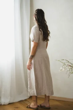 Viana Ginia 2/4 Dress Sand Melange