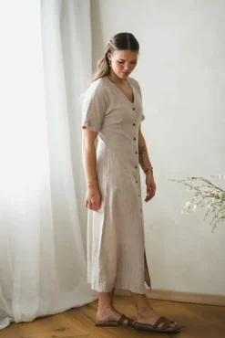 Viana Ginia 2/4 Dress Sand Melange