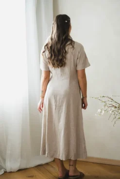 Viana Ginia 2/4 Dress Sand Melange
