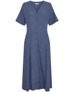 Viana Ginia 2/4 Dress V Indigo Melange