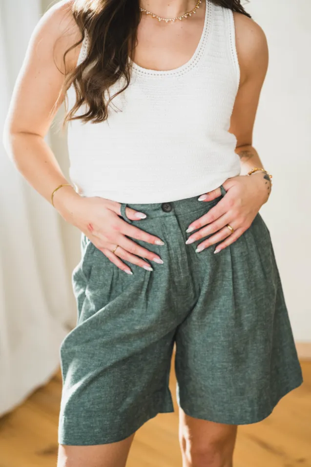 Viana Ginia HW Shorts Laurel W Melange
