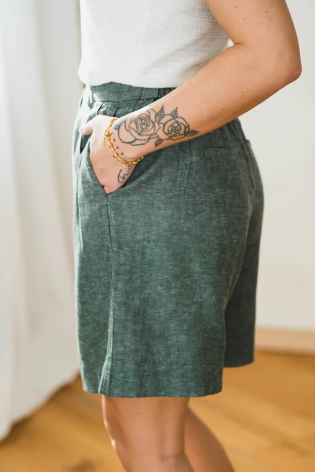 Viana Ginia HW Shorts Laurel W Melange