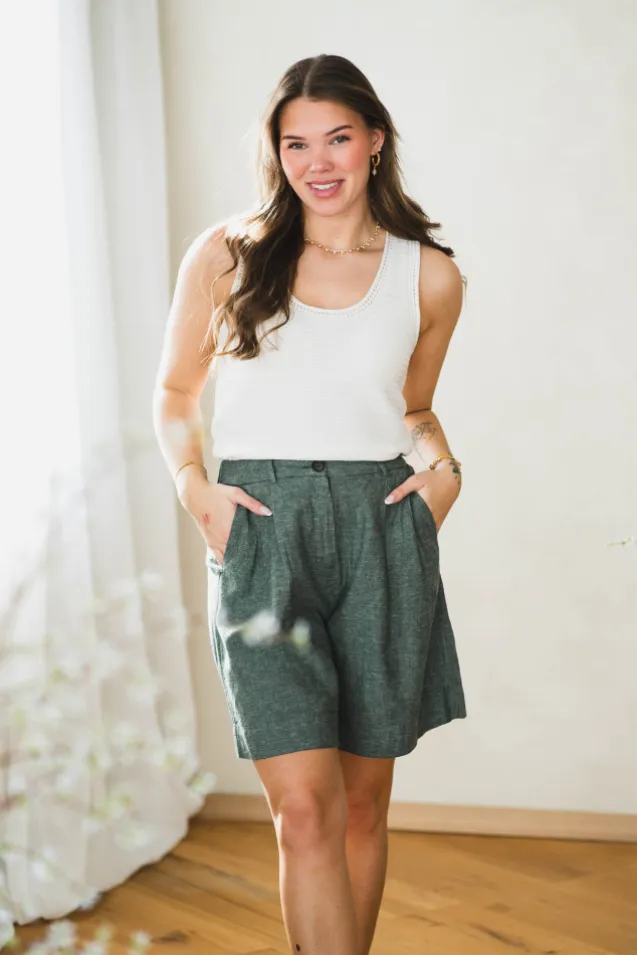 Viana Ginia HW Shorts Laurel W Melange
