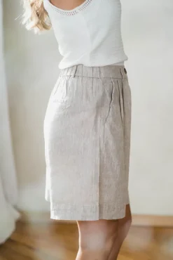 Viana Ginia HW Shorts Sand Melange