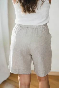 Viana Ginia HW Shorts Sand Melange