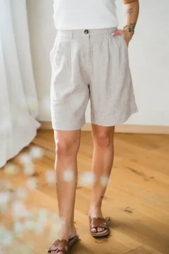 Viana Ginia HW Shorts Sand Melange