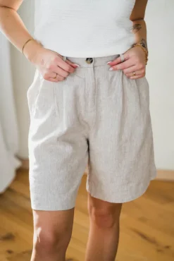 Viana Ginia HW Shorts Sand Melange