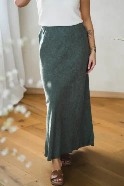 Viana Ginia Skirt Laurel W Melange