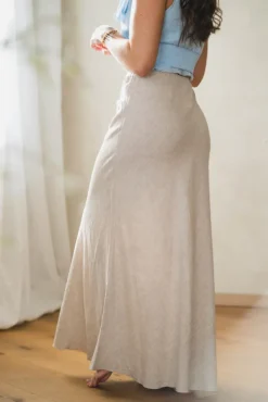 Viana Ginia Skirt Sand Melange