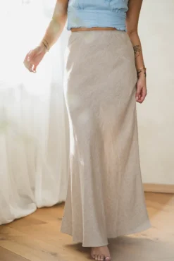 Viana Ginia Skirt Sand Melange