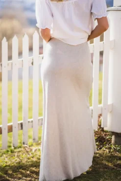 Viana Ginia Skirt Sand Melange