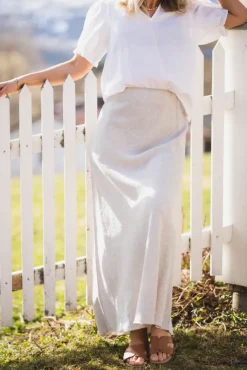 Viana Ginia Skirt Sand Melange